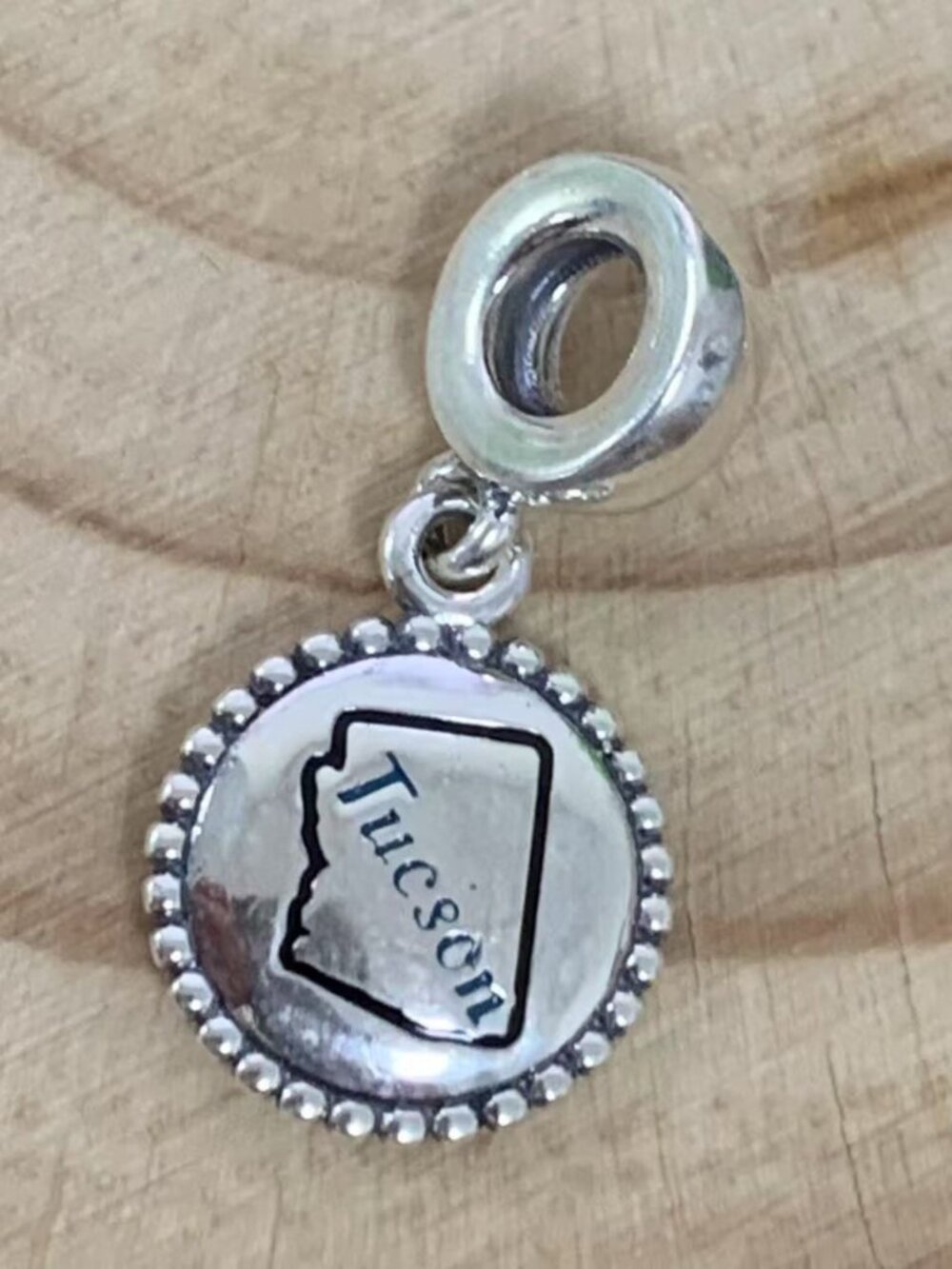 Pandora Tucson Dangle Charm Pendant, S925 Silver Jewelry